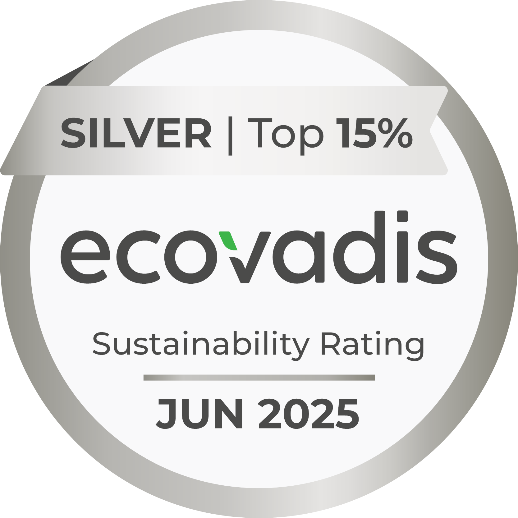 Médaille Argent Ecovadis – 2025